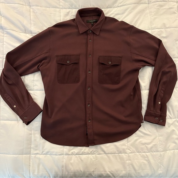 rag & bone Other - Rag & Bone Engineered Jack Button Up Shirt | Men’s XL | Burgundy Red